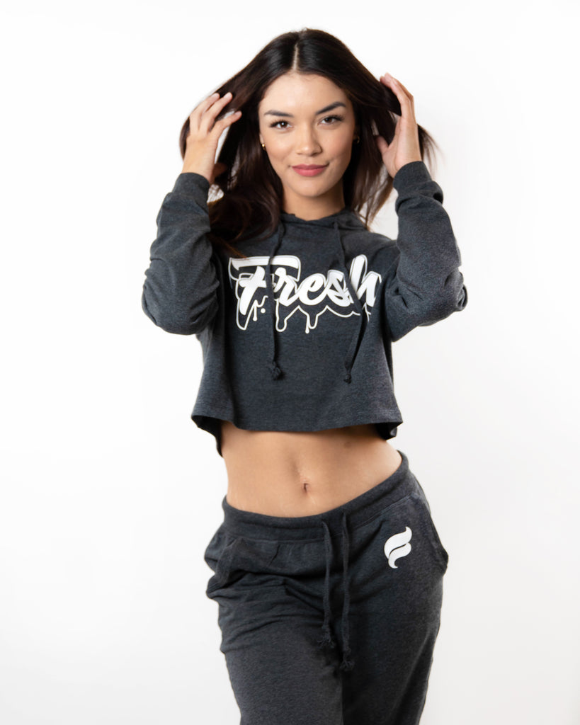 Fresh Joggers Sweatshirt Set - Grey