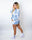 Tie-Dye Two Piece Shorts Set | Sky Blue